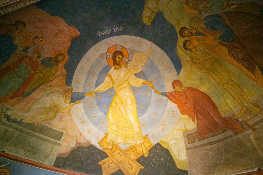 фреска воскресение Христово 