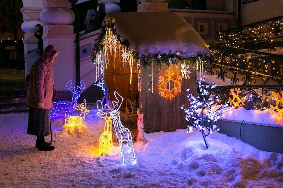 рождественский вертеп в монастыре