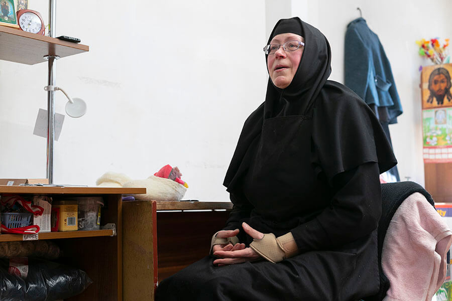 фреска святого