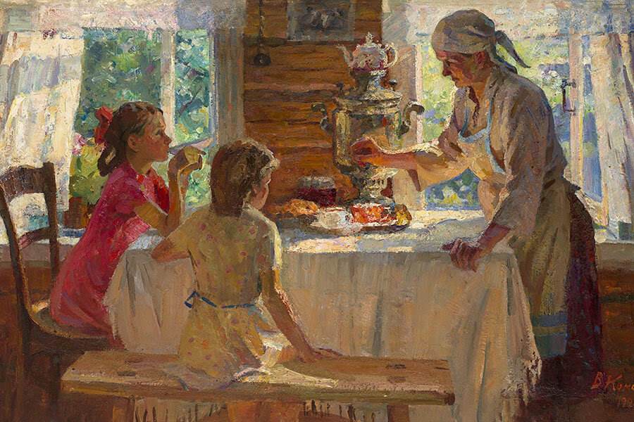 в гостях у бабушки