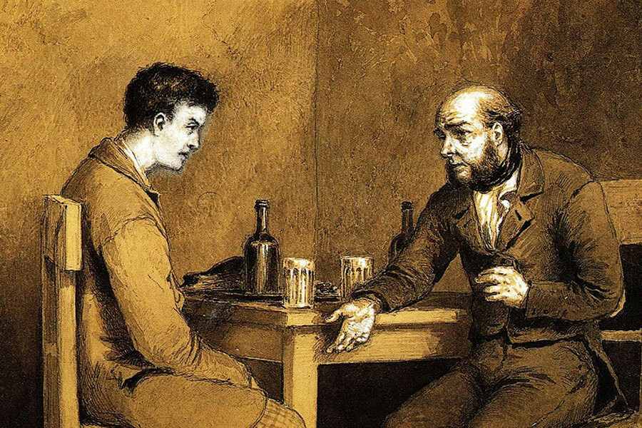 беседа героей романа