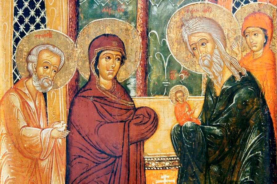 Сретение Господне икона