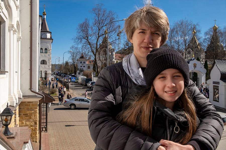 в монастыре