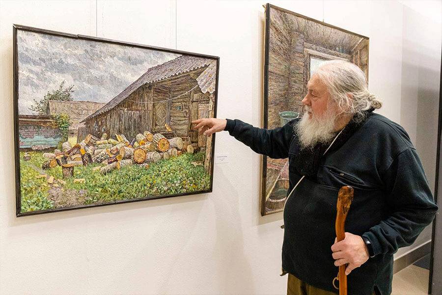 картина деревенский двор