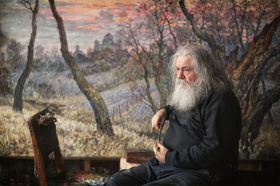 художник задумался