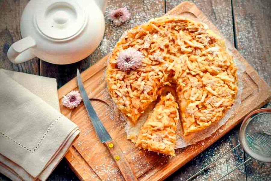 Насыпная шарлотка рецепт