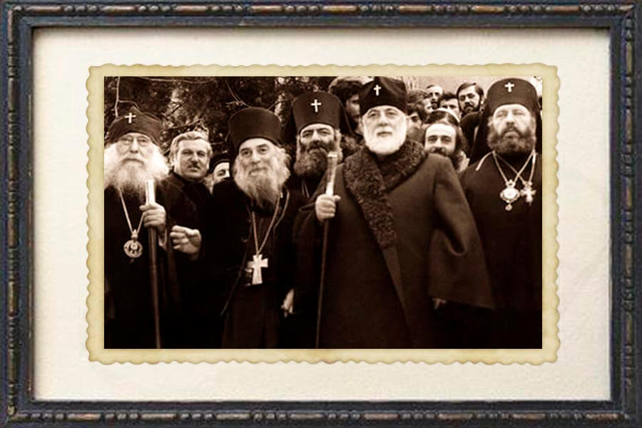 Блаженнейший Патриарх Илия II и преподобный Гавриил 