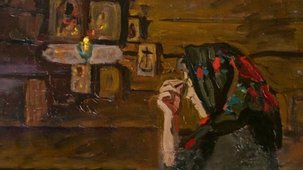 моление перед иконами