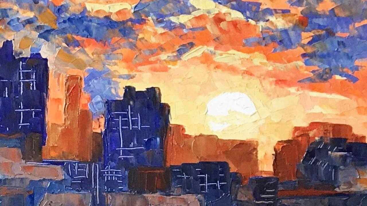 пейзаж на закате