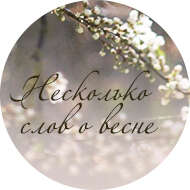 НЕСКОЛЬКО СЛОВ О ВЕСНЕ