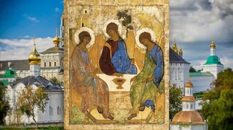 Икона Троицы Андрея Рублева — шедевр русской иконописи