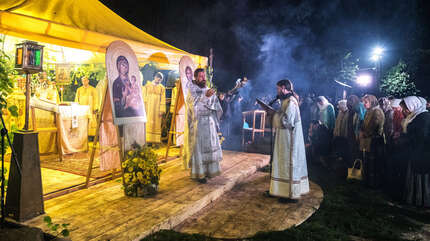 Ночная литургия на праздник Преображения Господня