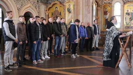 Футбольный клуб «Динамо-Минск» на соборной молитве