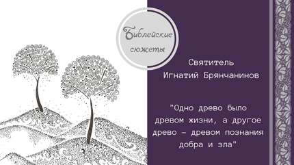 Библейские сюжеты: О райских деревьях, или Правда ли, что в Эдеме росла яблоня?