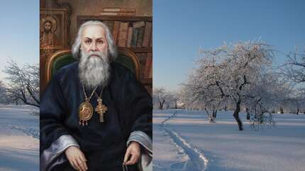 Сад во время зимы