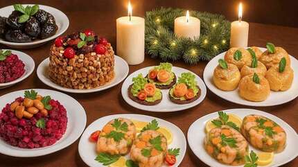 Постные блюда на новогодний стол